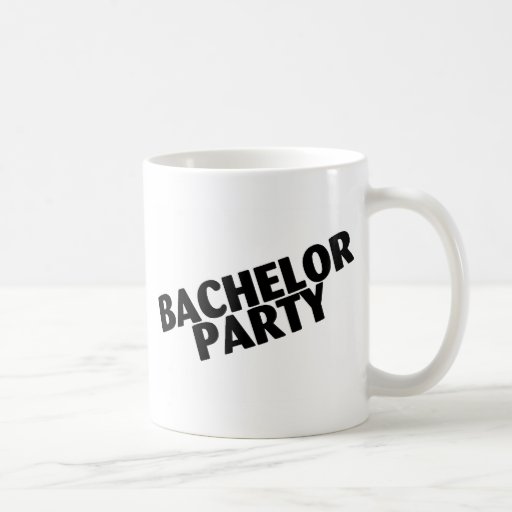 Bachelor Party Wedding Black Coffee Mugs