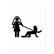 Bachelor party Wedding slave postcards