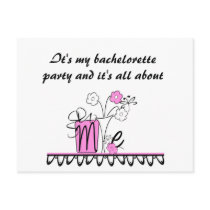 Bachelorette All About Me Post Cards