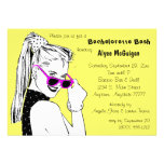 Bachelorette Bash Yellow Invitation