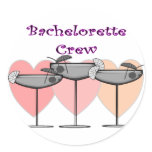 "Bachelorette Crew"  Bridal Party T-Shirts stickers