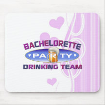 bachelorette drinking team party bridal wedding mousepads
