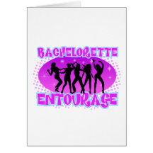 Bachelorette Entourage Greeting Card