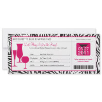 Bachelorette Party Boarding Pass Invites
