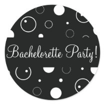 Bachelorette Party Bubbles Envelope Sticker Seal