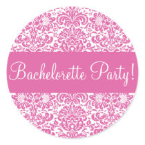 Bachelorette Party Damask Envelope Seal