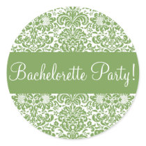 Bachelorette Party Damask Envelope Seal