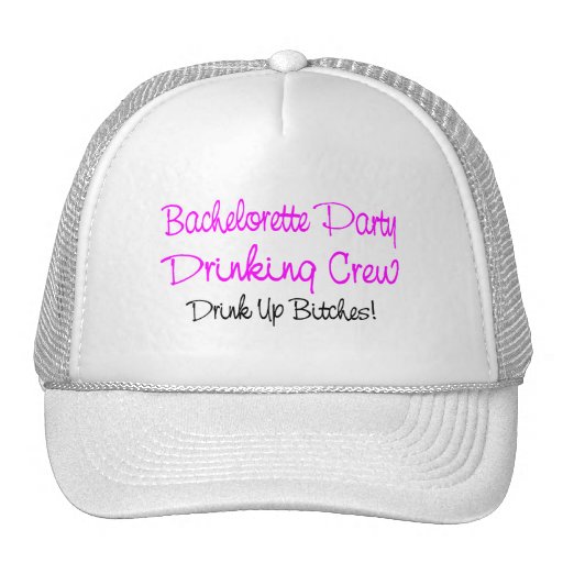 Bachelorette Party Drinking Crew Mesh Hats