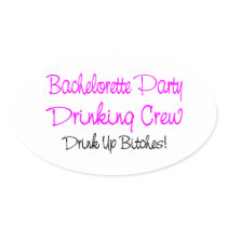 Bachelorette Party Drinking Crew Stickers