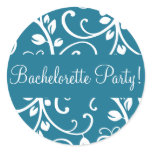 Bachelorette Party Floral Vine Envelope Seal