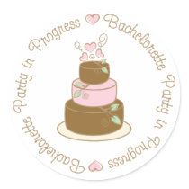 Bachelorette Party in Progress Wedding Tee Gifts Stickers