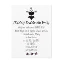 Bachelorette Party Invitation-Cute Lingerie postcards