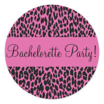 Bachelorette Party Leopard Envelope Sticker Seal