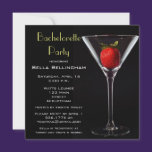 Bachelorette Party Martini Glass  Invitation invitations
