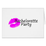 Bachelorette Party (Pink Kiss) Card