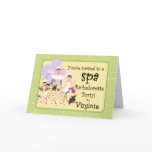 Bachelorette Party Spa Invitations - Customized Greeting Cards