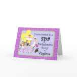 Bachelorette Party Spa Invitations - Customized Cards