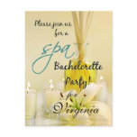 Bachelorette Party Spa Invite - Personalized Post Card