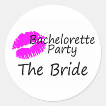 Bachelorette Party The Bride Stickers