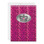 Bachelorette Zebra Jewellery Crown Party Invite Pi invitations