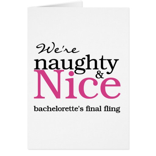 Bachelorettes Final Fling Pink Greeting Cards