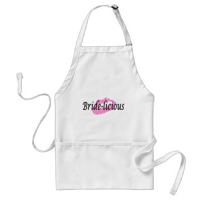 Bachelorettes (Pink Lips) Aprons by CelebrationZazzle