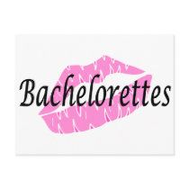 Bachelorettes (Pink Lips) Post Card