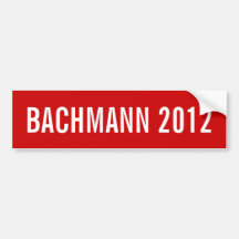 Bachmann 2012 bumper sticker