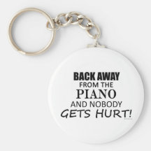 Back Away From The Piano Keychain