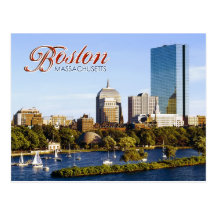 Back Bay Skyline from the Charles River, Boston Post Cards