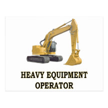 BACK HOE POSTCARDS