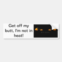 Back off bumper sticker