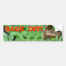 BACK OFF BUMPER STICKERS
