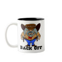 Back Off Funny Western Mug