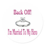 back off im married to my hero stickers