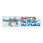 Back Off - Maryland Crab - Bumper Sticker