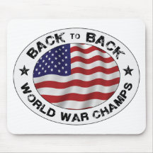 Back to Back World War Champs Mouse Pad