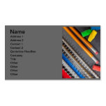 back_to_school_032 pencils erasers books education business card