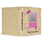 Back to school assignment folder vinyl binders