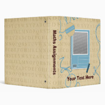 Back to school assignment folder vinyl binder