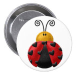 Back to School, Backpack Pins buttons Ladybug