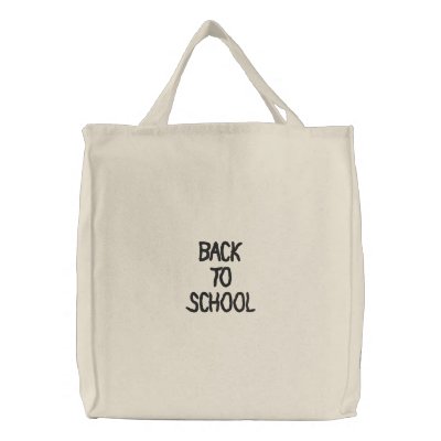 Back to School Embroidered Bag by mannybell