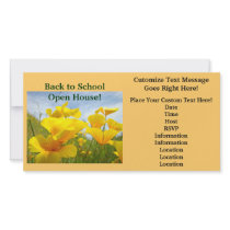 Back to School Open House Invitation Announcements