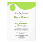 Back To School Open House Invitation - Green Apple
