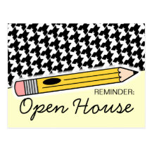 Back To School Open House / Orientation Postcard