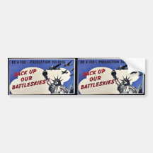 Back Up Our Battleskies Bumper Stickers
