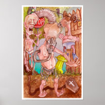 back yard android poster