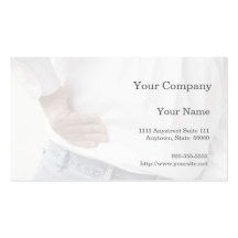 backache business card