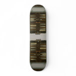 Backgammon game board custom skate board