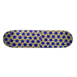 Background of blue stars skate board